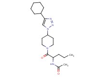 N-(1-{[4-(4-cyclohexyl-1H-1,2,3-triazol-1-yl)piperidin-1-yl]carbonyl}butyl)acetamide