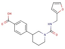 4-(1-{[(2-furylmethyl)amino]carbonyl}piperidin-3-yl)benzoic acid