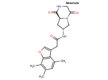 N-[(7R,8aS)-1,4-dioxooctahydropyrrolo[1,2-a]pyrazin-7-yl]-2-(4,6,7-trimethyl-1-benzofuran-3-yl)acetamide