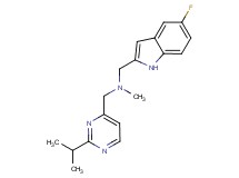 1-(5-fluoro-1H-indol-2-yl)-N-[(2-isopropylpyrimidin-4-yl)methyl]-N-methylmethanamine