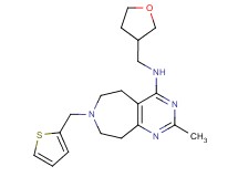 2-methyl-N-(tetrahydrofuran-3-ylmethyl)-7-(2-thienylmethyl)-6,7,8,9-tetrahydro-5H-pyrimido[4,5-d]azepin-4-amine