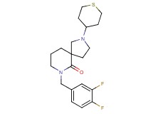 7-(3,4-difluorobenzyl)-2-(tetrahydro-2H-thiopyran-4-yl)-2,7-diazaspiro[4.5]decan-6-one