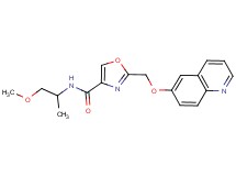 N-(2-methoxy-1-methylethyl)-2-[(6-quinolinyloxy)methyl]-1,3-oxazole-4-carboxamide