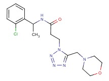 N-[1-(2-chlorophenyl)ethyl]-3-[5-(4-morpholinylmethyl)-1H-tetrazol-1-yl]propanamide