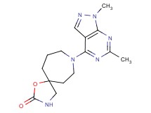 8-(1,6-dimethyl-1H-pyrazolo[3,4-d]pyrimidin-4-yl)-1-oxa-3,8-diazaspiro[4.6]undecan-2-one