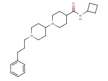 N-cyclobutyl-1'-(3-phenylpropyl)-1,4'-bipiperidine-4-carboxamide