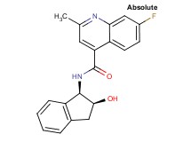 7-fluoro-N-[(1R,2S)-2-hydroxy-2,3-dihydro-1H-inden-1-yl]-2-methyl-4-quinolinecarboxamide