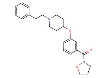4-[3-(2-isoxazolidinylcarbonyl)phenoxy]-1-(2-phenylethyl)piperidine