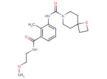 N-(3-{[(2-methoxyethyl)amino]carbonyl}-2-methylphenyl)-1-oxa-7-azaspiro[3.5]nonane-7-carboxamide