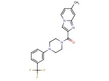 7-methyl-2-({4-[3-(trifluoromethyl)phenyl]-1-piperazinyl}carbonyl)imidazo[1,2-a]pyridine trifluoroacetate