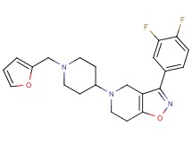 3-(3,4-difluorophenyl)-5-[1-(2-furylmethyl)-4-piperidinyl]-4,5,6,7-tetrahydroisoxazolo[4,5-c]pyridine
