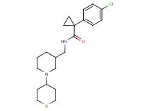 1-(4-chlorophenyl)-N-{[1-(tetrahydro-2H-thiopyran-4-yl)-3-piperidinyl]methyl}cyclopropanecarboxamide
