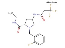 (4S)-N-ethyl-1-(2-fluorobenzyl)-4-[(3,3,3-trifluoropropanoyl)amino]-L-prolinamide