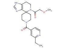 1'-(2-ethylisonicotinoyl)-5-(methoxyacetyl)-1,5,6,7-tetrahydrospiro[imidazo[4,5-c]pyridine-4,4'-piperidine]