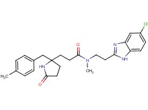 N-[2-(5-chloro-1H-benzimidazol-2-yl)ethyl]-N-methyl-3-[2-(4-methylbenzyl)-5-oxo-2-pyrrolidinyl]propanamide