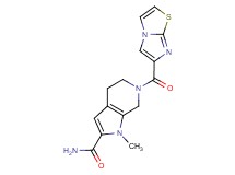 6-(imidazo[2,1-b][1,3]thiazol-6-ylcarbonyl)-1-methyl-4,5,6,7-tetrahydro-1H-pyrrolo[2,3-c]pyridine-2-carboxamide