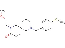 2-(2-methoxyethyl)-8-[4-(methylthio)benzyl]-2,8-diazaspiro[5.5]undecan-3-one