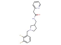 N-{[1-(2,3-difluorobenzyl)pyrrolidin-3-yl]methyl}-2-pyridin-2-ylacetamide
