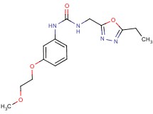 N-[(5-ethyl-1,3,4-oxadiazol-2-yl)methyl]-N'-[3-(2-methoxyethoxy)phenyl]urea