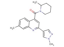 7-methyl-4-[(2-methylpiperidin-1-yl)carbonyl]-2-(1-methyl-1H-pyrazol-4-yl)quinoline