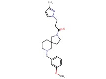 7-(3-methoxybenzyl)-2-[3-(3-methyl-1H-pyrazol-1-yl)propanoyl]-2,7-diazaspiro[4.5]decane