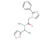 N-[1-(3-isoxazolyl)ethyl]-N-methyl-2-(2-phenyl-1H-imidazol-1-yl)acetamide
