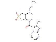 (4aS*,7aR*)-1-[(2-methylimidazo[1,2-a]pyrimidin-3-yl)carbonyl]-4-propyloctahydrothieno[3,4-b]pyrazine 6,6-dioxide