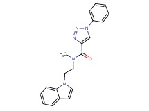 N-[2-(1H-indol-1-yl)ethyl]-N-methyl-1-phenyl-1H-1,2,3-triazole-4-carboxamide