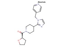 4-[(2-{1-[(2R)-tetrahydro-2-furanylcarbonyl]-4-piperidinyl}-1H-imidazol-1-yl)methyl]pyridine