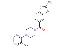 5-{[4-(3-methyl-2-pyridinyl)-1-piperazinyl]carbonyl}-1,3-benzothiazol-2-amine bis(trifluoroacetate)