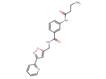 3-(butyrylamino)-N-[(3-pyridin-2-ylisoxazol-5-yl)methyl]benzamide