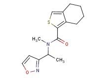 N-(1-isoxazol-3-ylethyl)-N-methyl-4,5,6,7-tetrahydro-2-benzothiophene-1-carboxamide