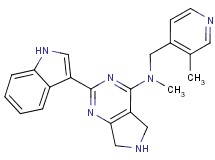 2-(1H-indol-3-yl)-N-methyl-N-[(3-methylpyridin-4-yl)methyl]-6,7-dihydro-5H-pyrrolo[3,4-d]pyrimidin-4-amine