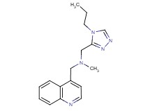N-methyl-1-(4-propyl-4H-1,2,4-triazol-3-yl)-N-(quinolin-4-ylmethyl)methanamine