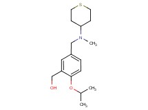 (2-isopropoxy-5-{[methyl(tetrahydro-2H-thiopyran-4-yl)amino]methyl}phenyl)methanol