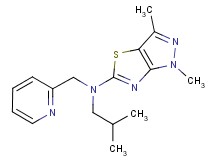 N-isobutyl-1,3-dimethyl-N-(pyridin-2-ylmethyl)-1H-pyrazolo[3,4-d][1,3]thiazol-5-amine