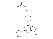 N-(2-{1-[1-methyl-6-(3-pyridinyl)-1H-pyrazolo[3,4-d]pyrimidin-4-yl]-4-piperidinyl}ethyl)acetamide