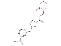 3-({1-[3-(2-oxopiperidin-1-yl)propanoyl]pyrrolidin-3-yl}methyl)benzamide