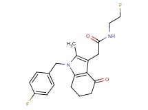 2-[1-(4-fluorobenzyl)-2-methyl-4-oxo-4,5,6,7-tetrahydro-1H-indol-3-yl]-N-(2-fluoroethyl)acetamide