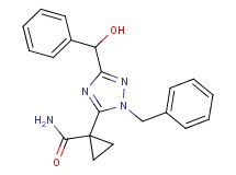 1-{1-benzyl-3-[hydroxy(phenyl)methyl]-1H-1,2,4-triazol-5-yl}cyclopropanecarboxamide