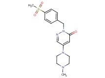 5-(4-methyl-1-piperazinyl)-2-[4-(methylsulfonyl)benzyl]-3(2H)-pyridazinone