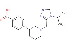 4-{1-[(4-isopropyl-4H-1,2,4-triazol-3-yl)methyl]piperidin-3-yl}benzoic acid