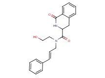 N-(2-hydroxyethyl)-1-oxo-N-[(2E)-3-phenylprop-2-en-1-yl]-1,2,3,4-tetrahydroisoquinoline-3-carboxamide