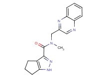 N-methyl-N-(quinoxalin-2-ylmethyl)-1,4,5,6-tetrahydrocyclopenta[c]pyrazole-3-carboxamide