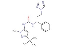 N-(3-tert-butyl-1-methyl-1H-pyrazol-5-yl)-N'-[1-phenyl-3-(1H-1,2,4-triazol-1-yl)propyl]urea
