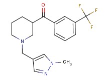 {1-[(1-methyl-1H-pyrazol-4-yl)methyl]-3-piperidinyl}[3-(trifluoromethyl)phenyl]methanone