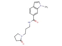 1-methyl-N-[3-(2-oxo-1-pyrrolidinyl)propyl]-1H-indole-6-carboxamide