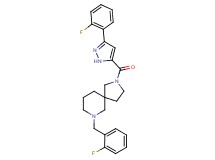 7-(2-fluorobenzyl)-2-{[3-(2-fluorophenyl)-1H-pyrazol-5-yl]carbonyl}-2,7-diazaspiro[4.5]decane