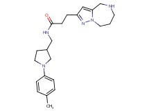 N-{[1-(4-methylphenyl)-3-pyrrolidinyl]methyl}-3-(5,6,7,8-tetrahydro-4H-pyrazolo[1,5-a][1,4]diazepin-2-yl)propanamide