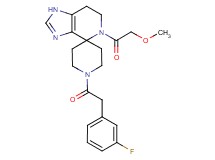 1'-[(3-fluorophenyl)acetyl]-5-(methoxyacetyl)-1,5,6,7-tetrahydrospiro[imidazo[4,5-c]pyridine-4,4'-piperidine]